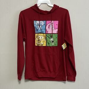 Nickelodeon SpongeBob SquarePants Y2K Cartoon Graphic Pullover Hoodie Unisex L